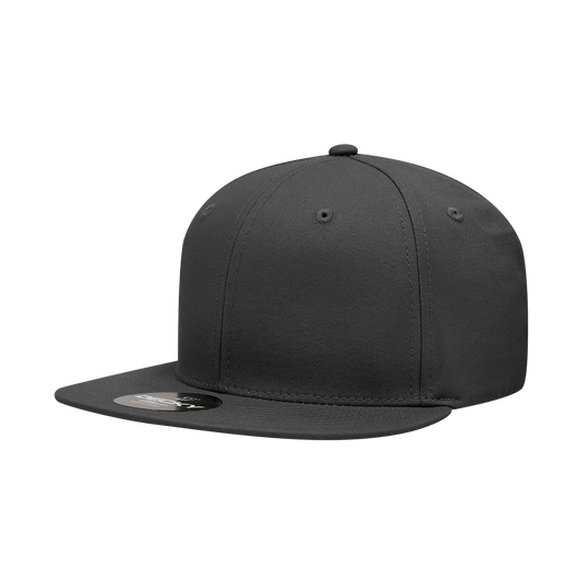 6 Panel High Profile Structured Cotton Blend Snapback 361