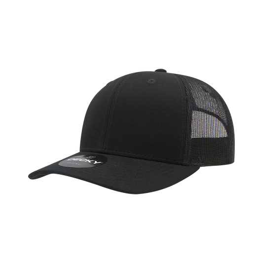 6 Panel Mid Profile Structured Mesh Back Blend Trucker 6021