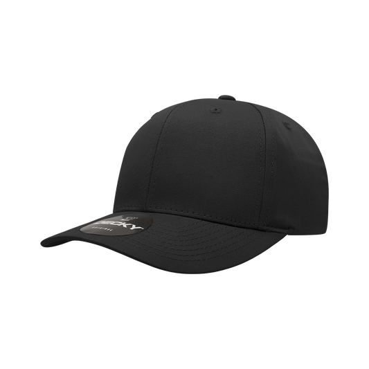 6 Panel Mid Profile Structured Cotton Blend Cap Snapback 6022