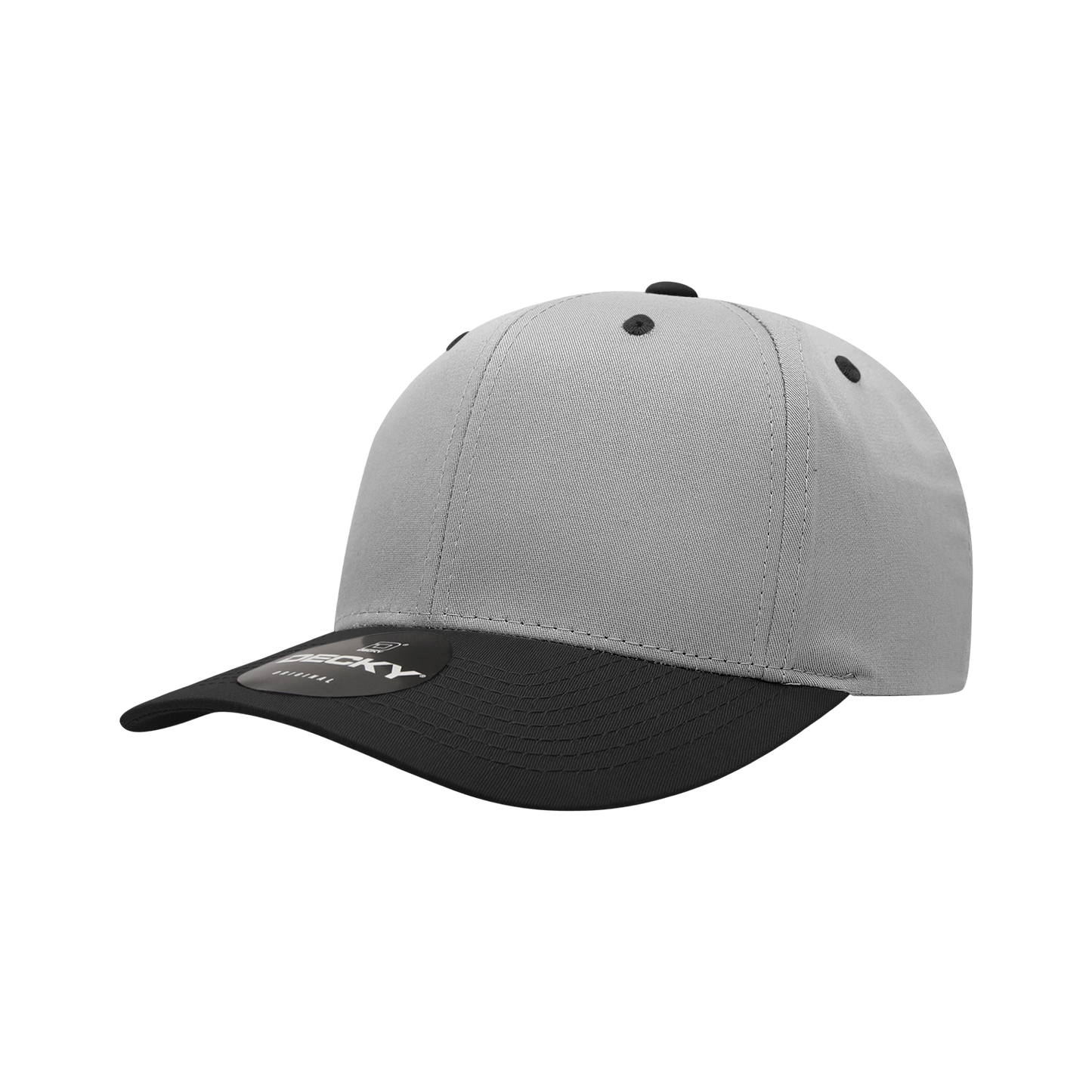 6 Panel Mid Profile Structured Cotton Blend Cap Snapback 6022