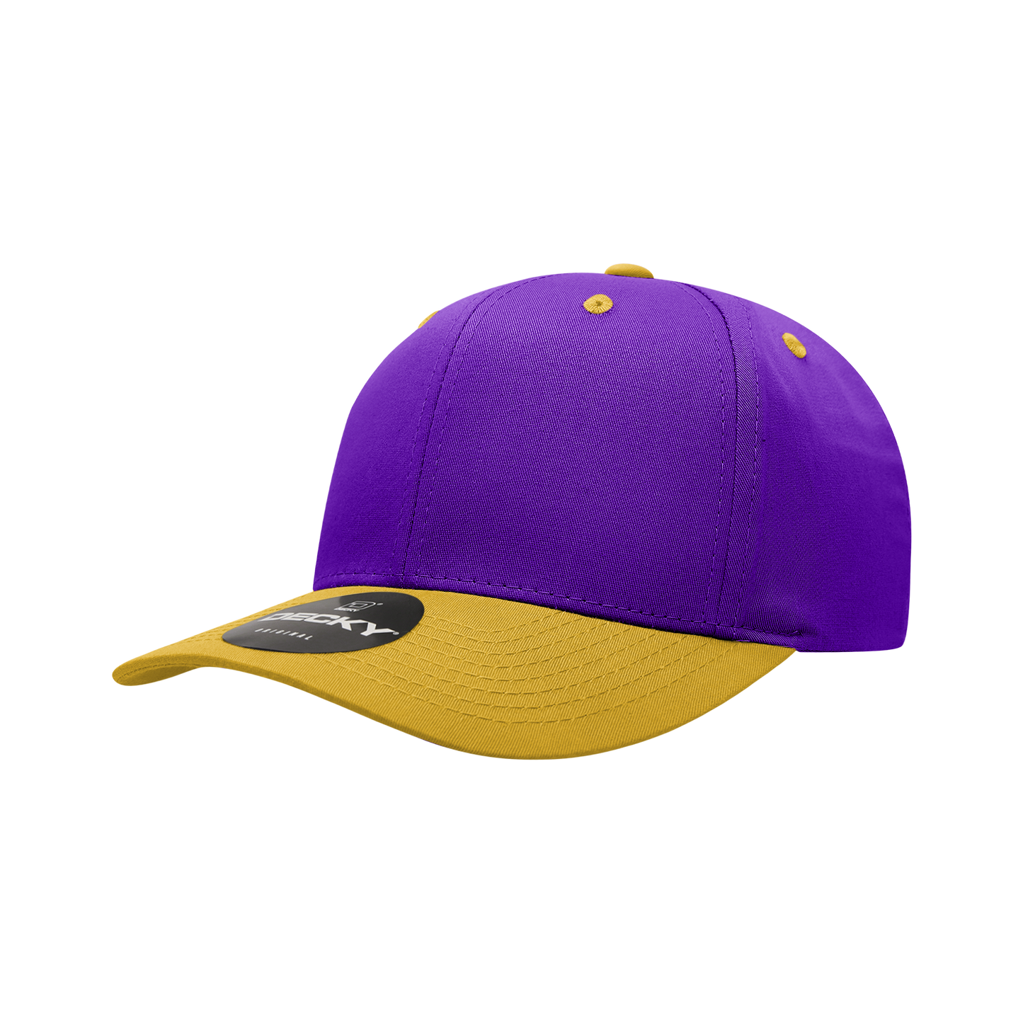 6 Panel Mid Profile Structured Cotton Blend Cap Snapback 6022