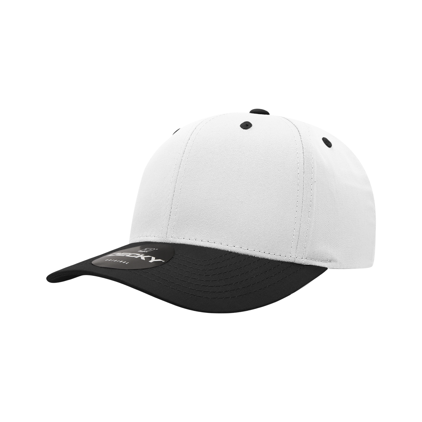 6 Panel Mid Profile Structured Cotton Blend Cap Snapback 6022