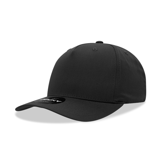 5 Panel Mid Profile Structured Cotton Blend Cap 6024
