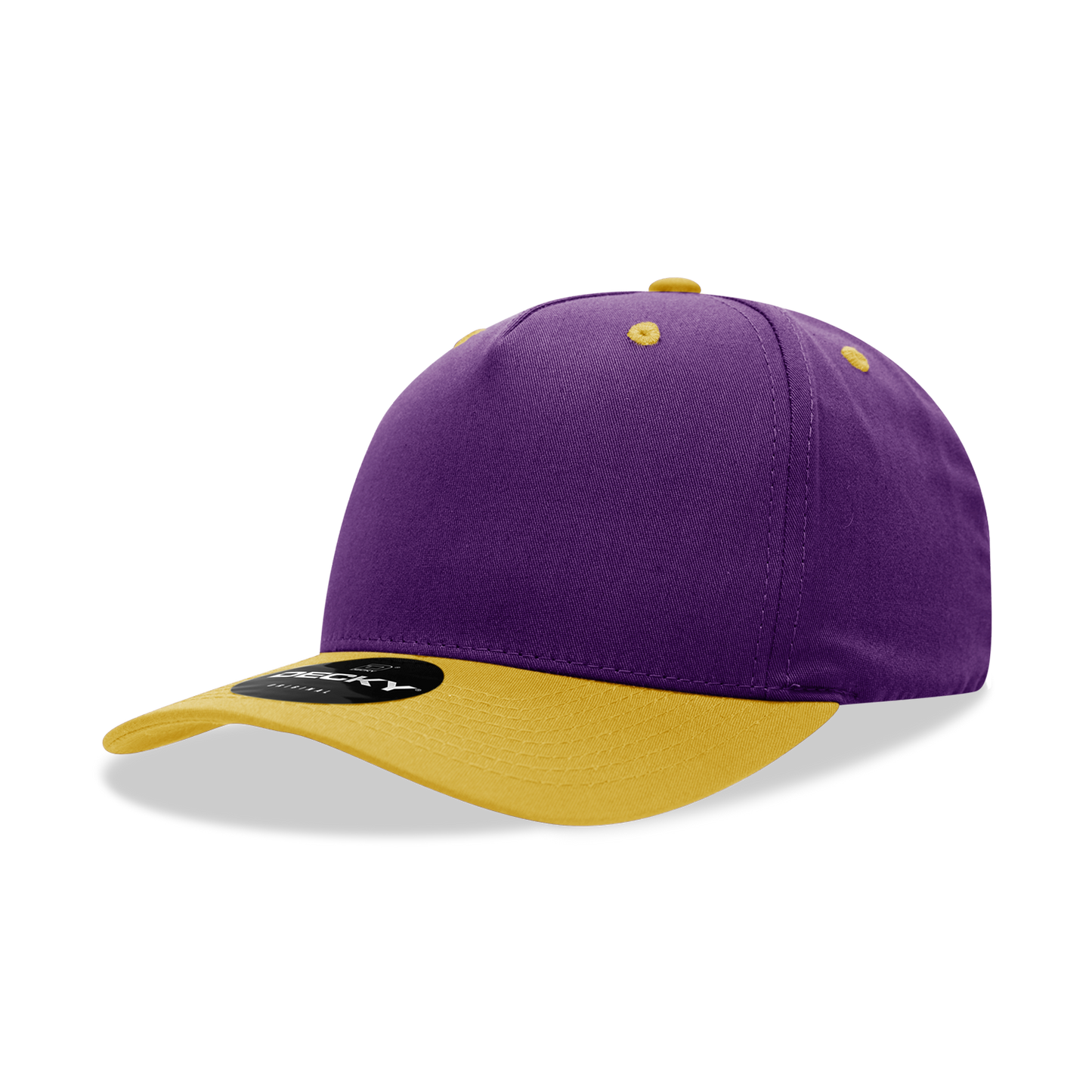 5 Panel Mid Profile Structured Cotton Blend Cap 6024