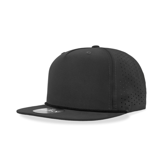 5 Panel High Profile Relaxed Perforated Performance Rope Hat 6226