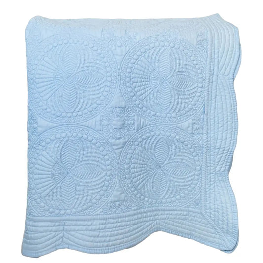 Light Blue Baby Quilt - Baby Quilt