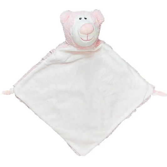 Pink Bear Personalized Lovey - Personalized Lovey