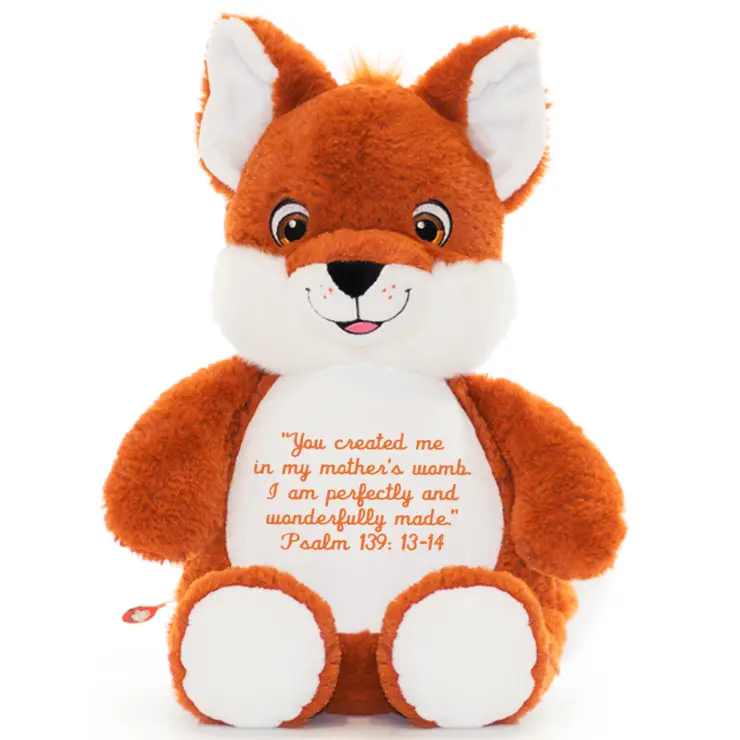 Signature Fox Cute Plush - Bible Verse - Plushie