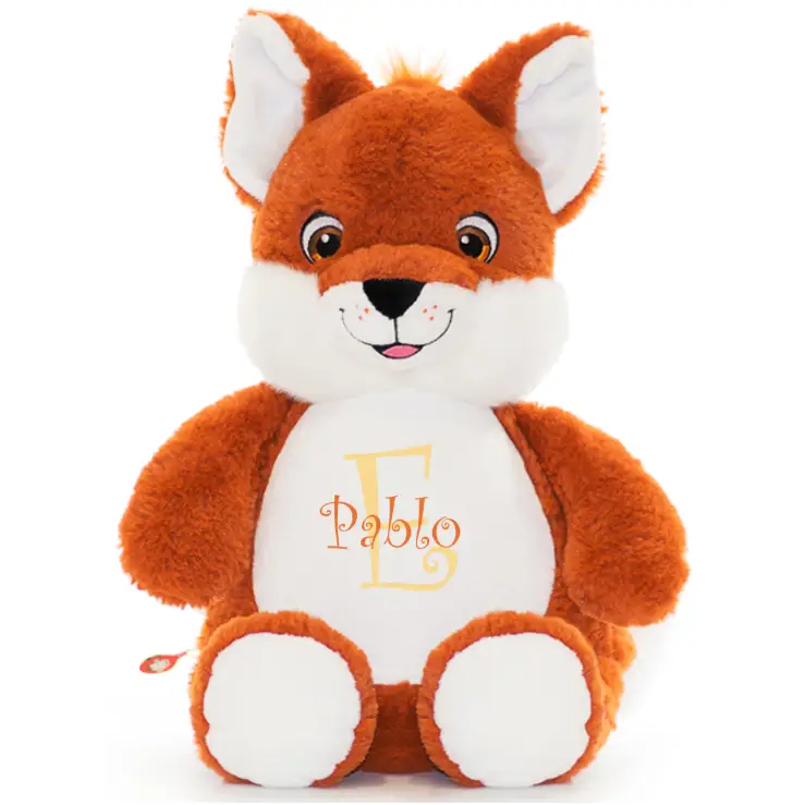 Signature Fox Cute Plush - First Name, Last Initial -