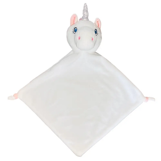 White Unicorn Personalized Lovey - Personalized Lovey