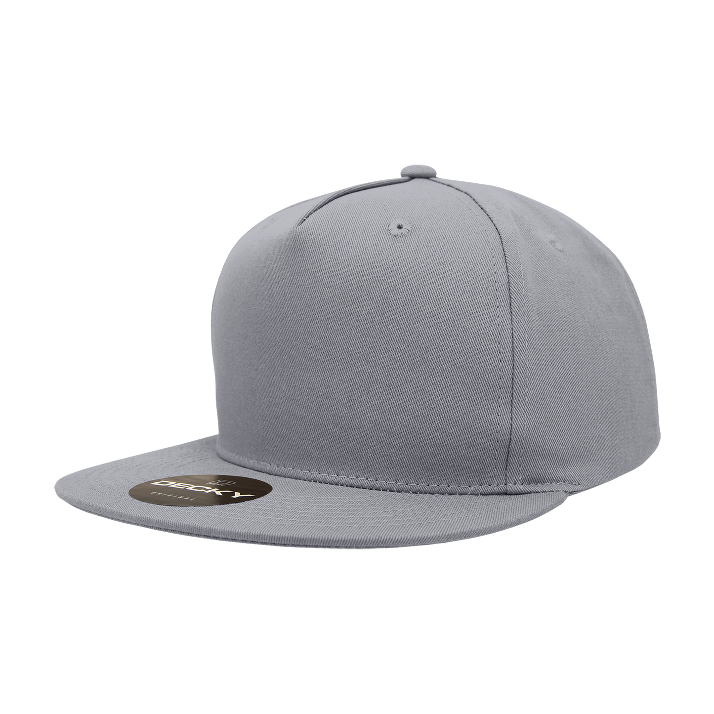 5 Panel High Profile Structured Cotton Blend Snapback 1064