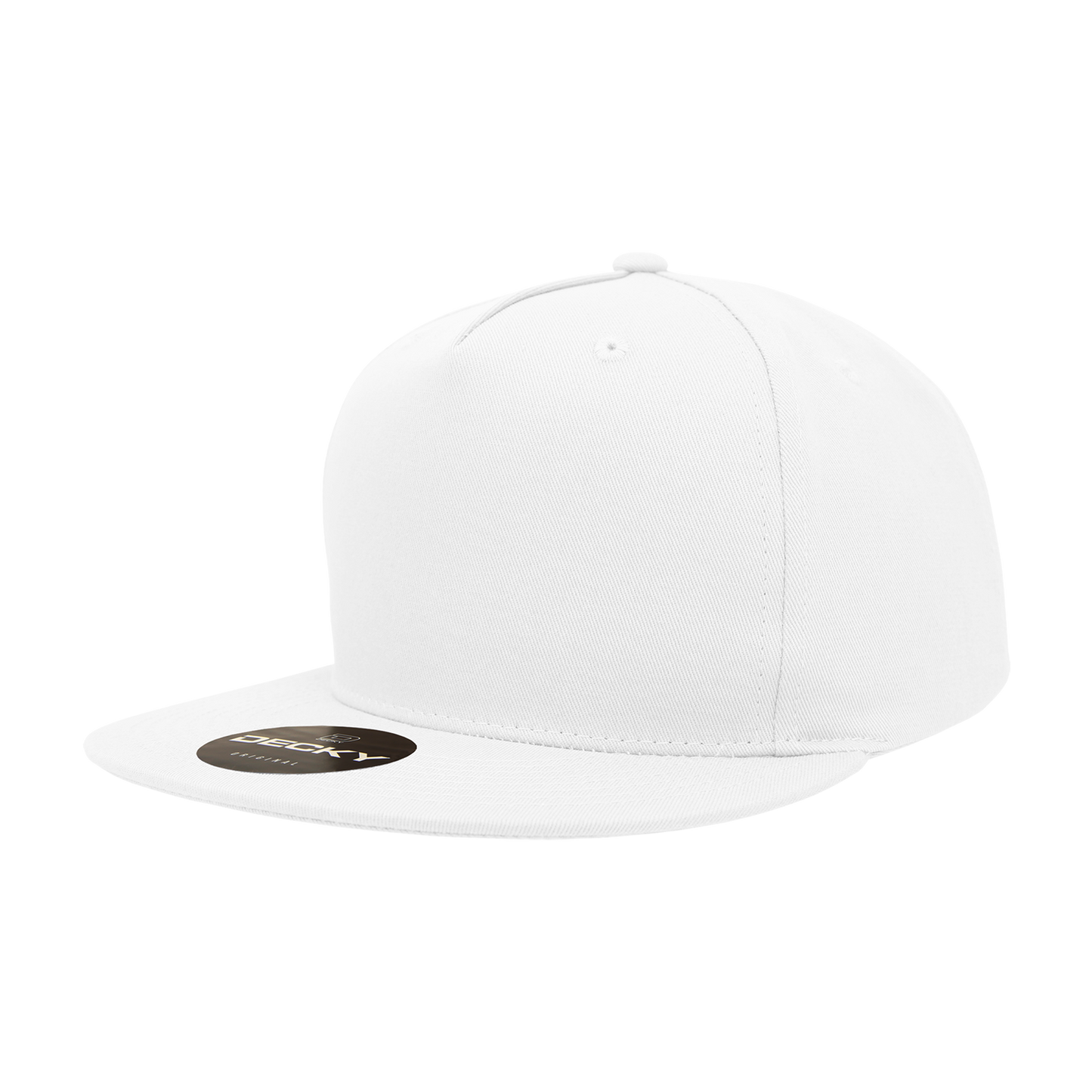 5 Panel High Profile Structured Cotton Blend Snapback 1064