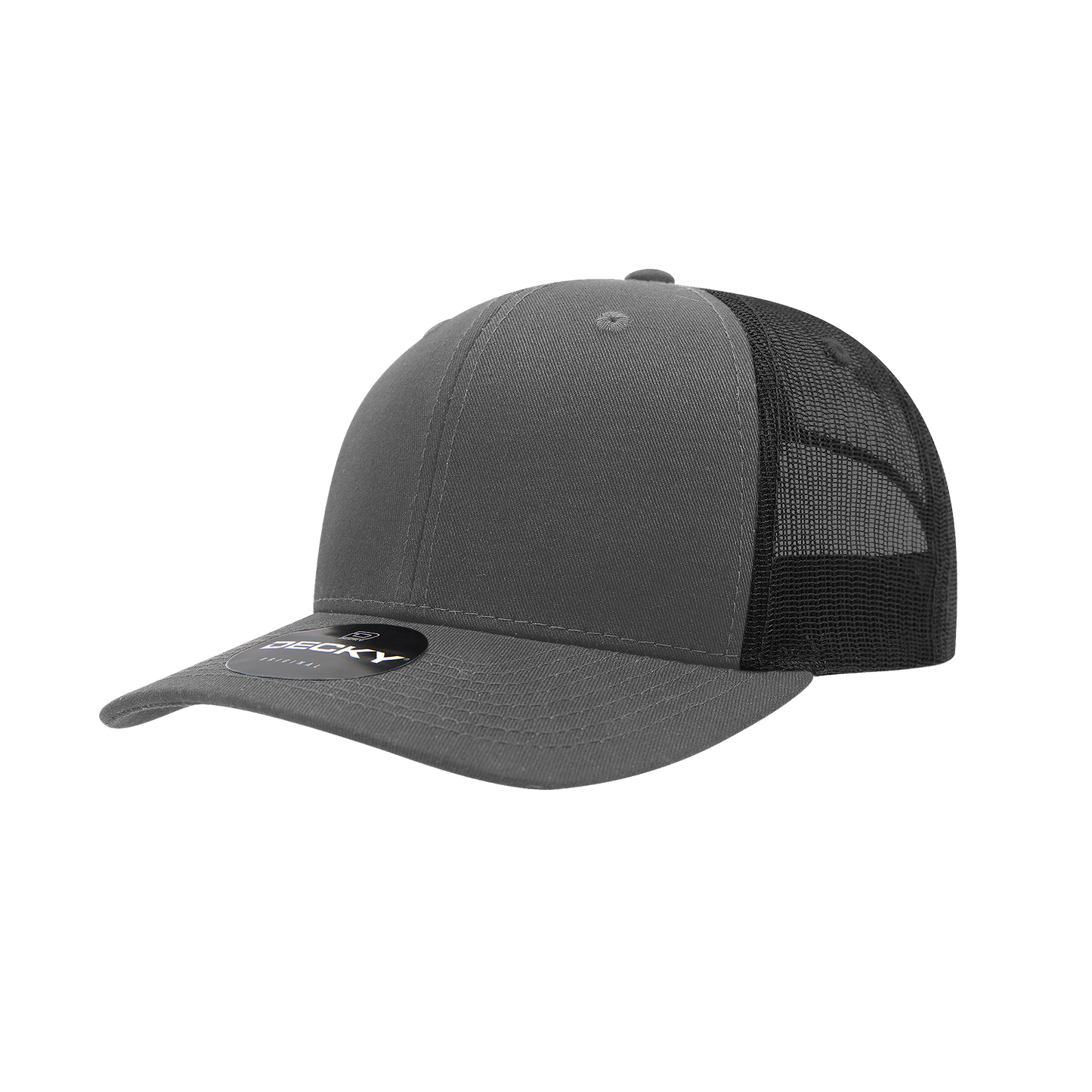 6 Panel Mid Profile Structured Mesh Back Blend Trucker 6021