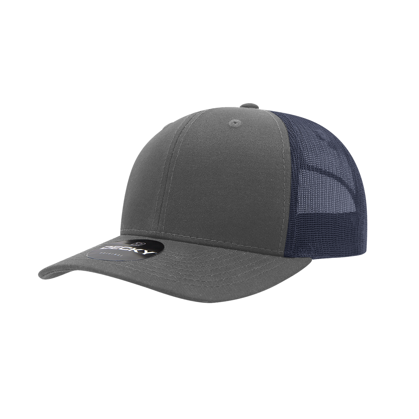 6 Panel Mid Profile Structured Mesh Back Blend Trucker 6021