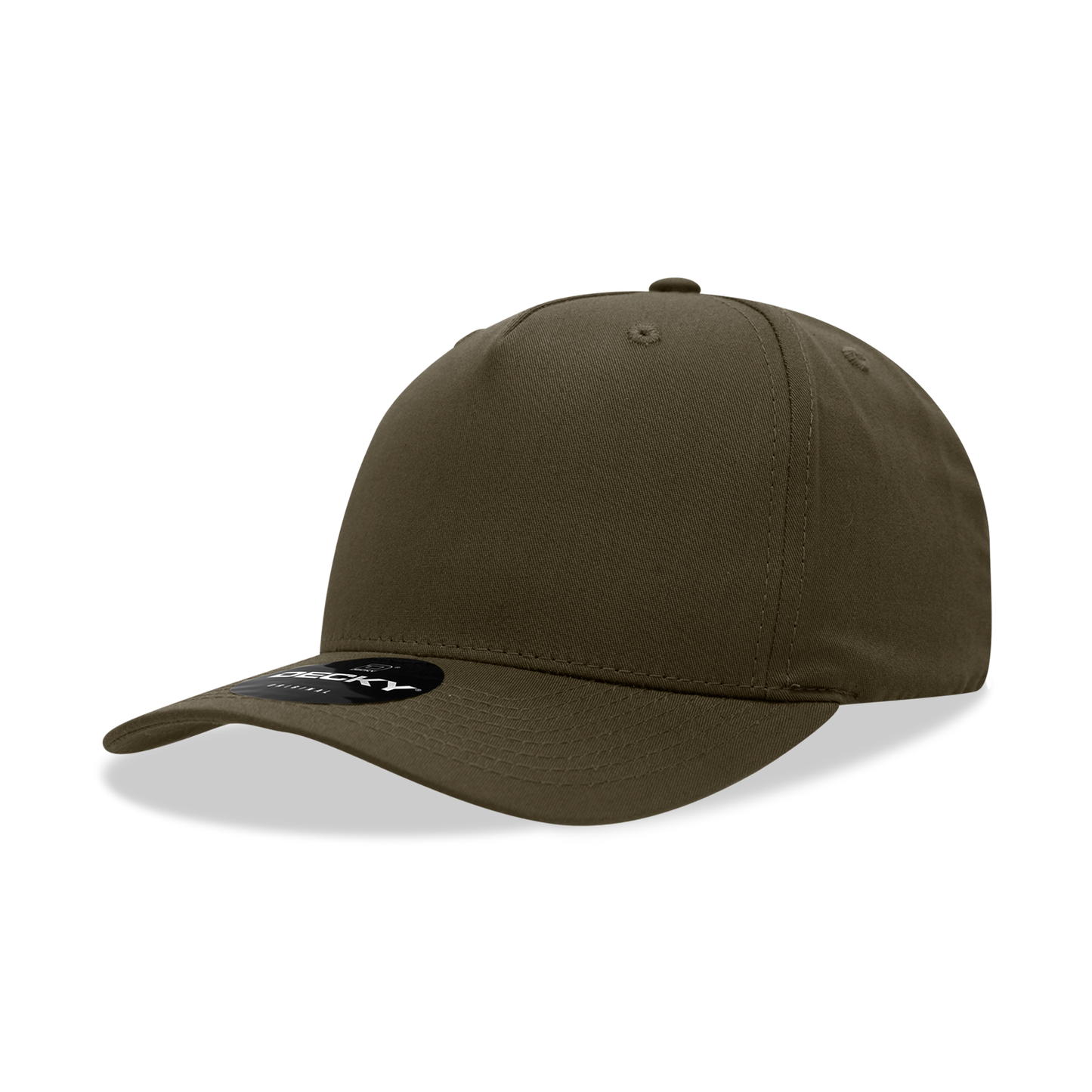 5 Panel Mid Profile Structured Cotton Blend Cap 6024