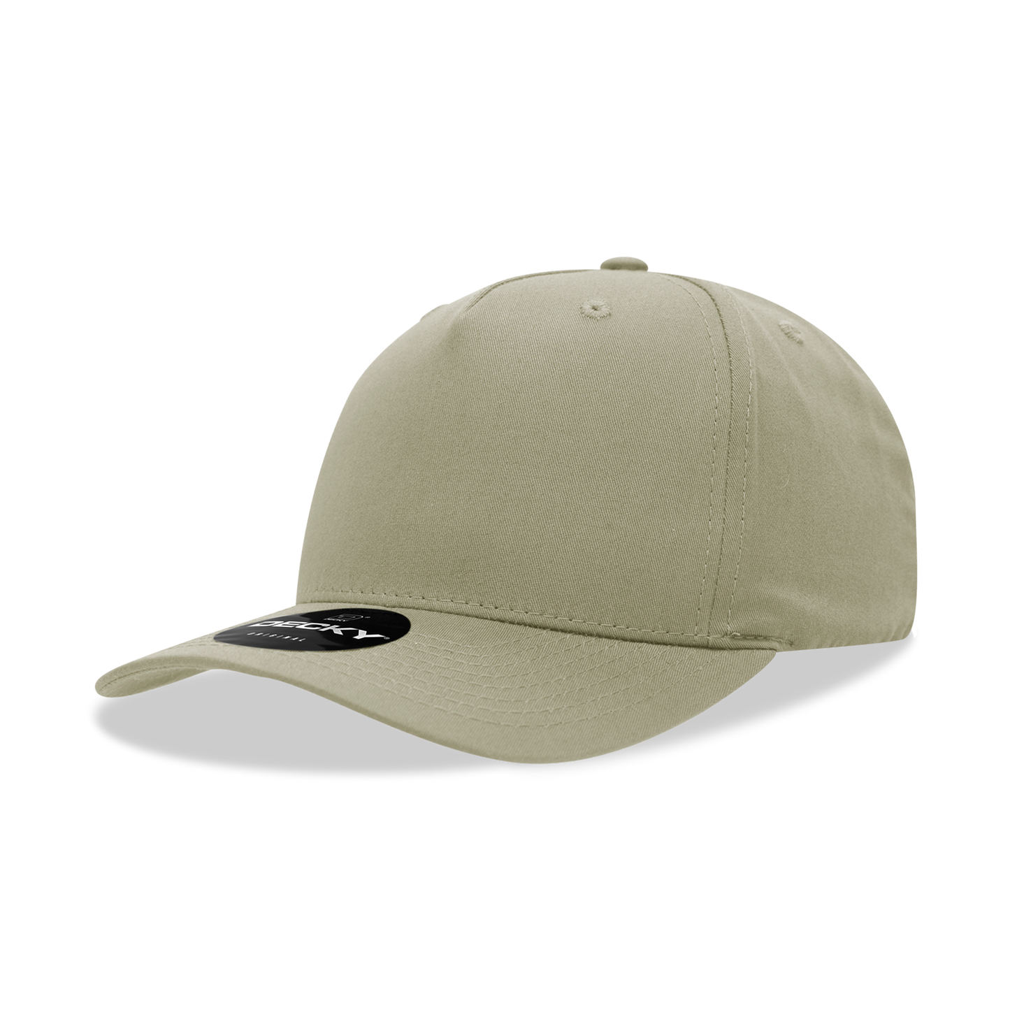 5 Panel Mid Profile Structured Cotton Blend Cap 6024