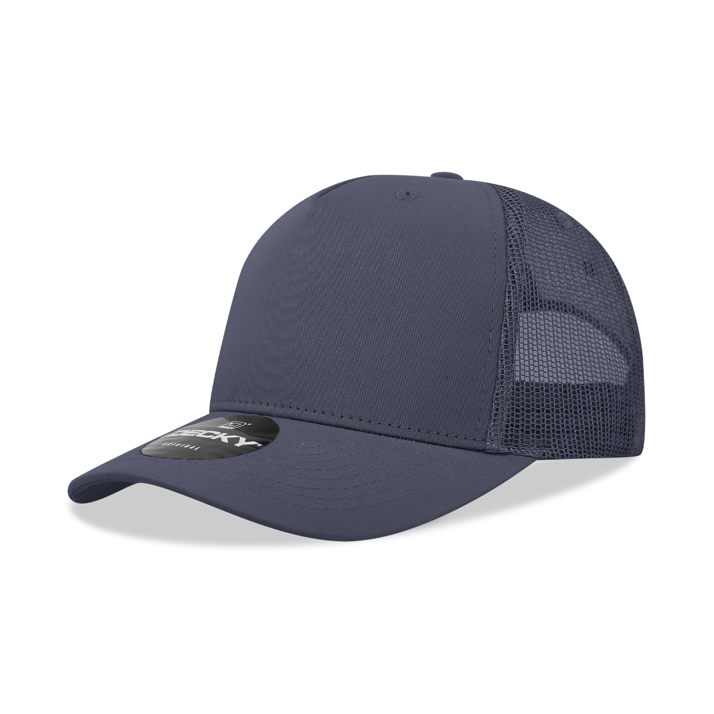 5 Panel Mid Profile Structured Mesh Back Cotton Blend Trucker 6030