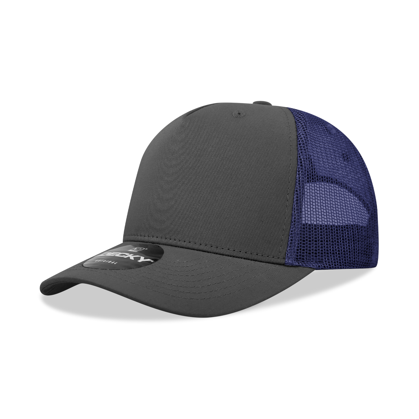 5 Panel Mid Profile Structured Mesh Back Cotton Blend Trucker 6030