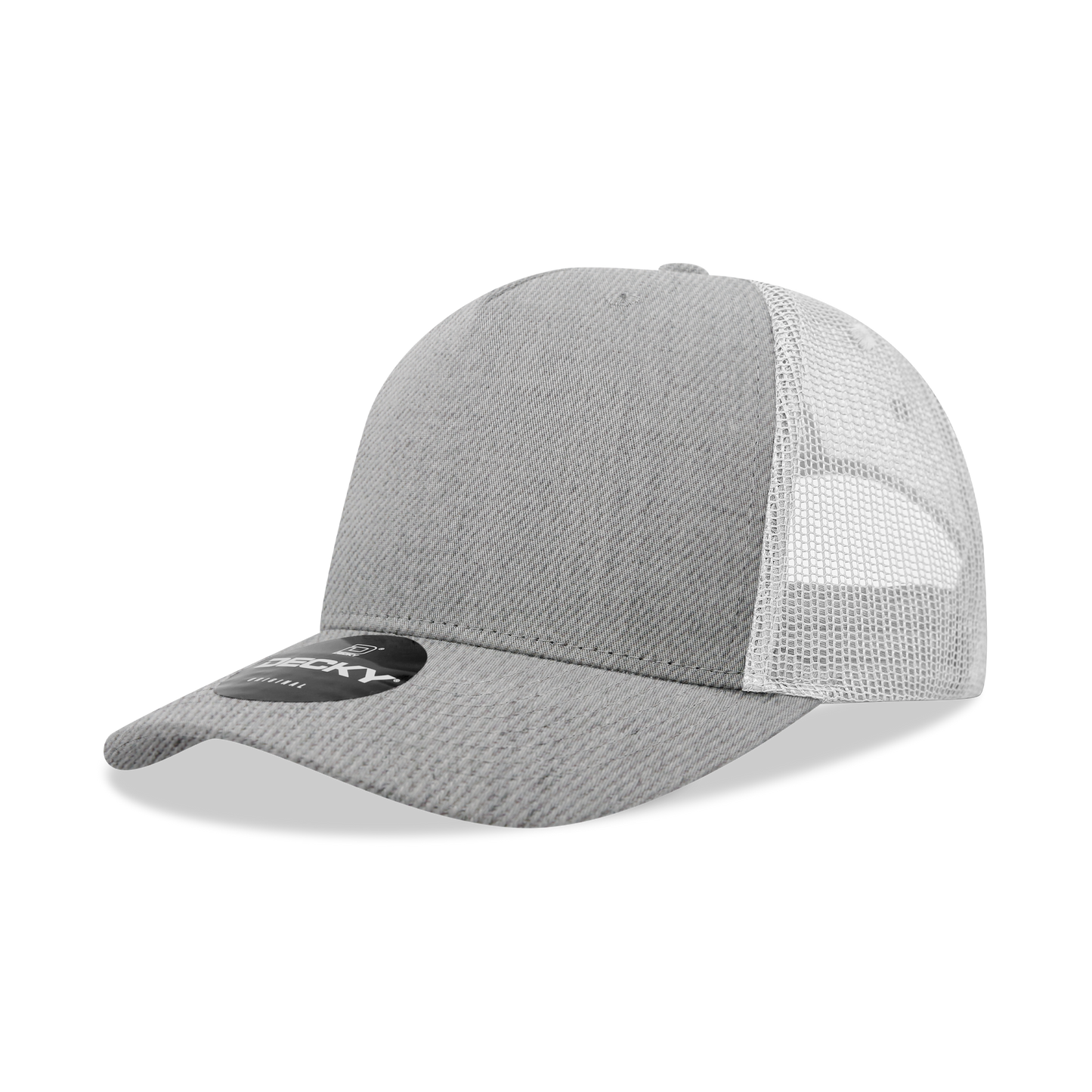 5 Panel Mid Profile Structured Mesh Back Cotton Blend Trucker 6030