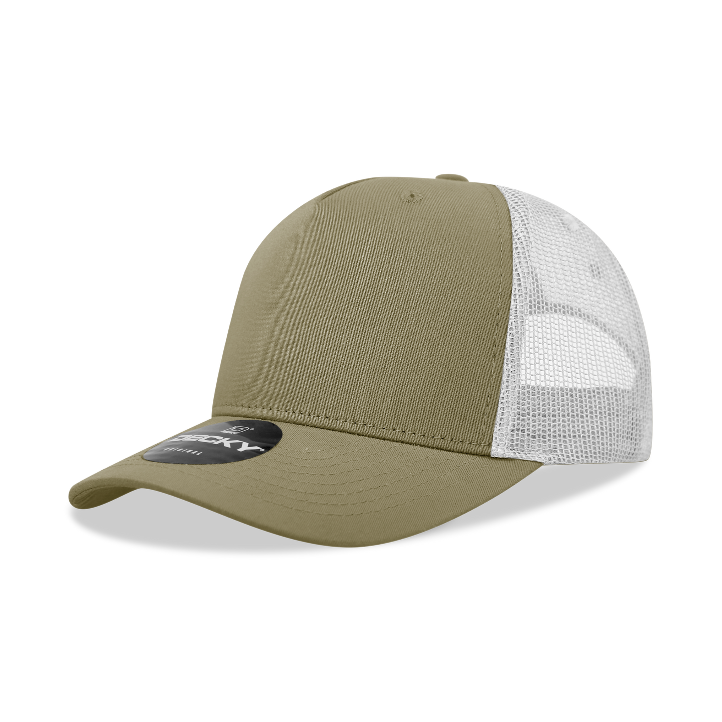 5 Panel Mid Profile Structured Mesh Back Cotton Blend Trucker 6030