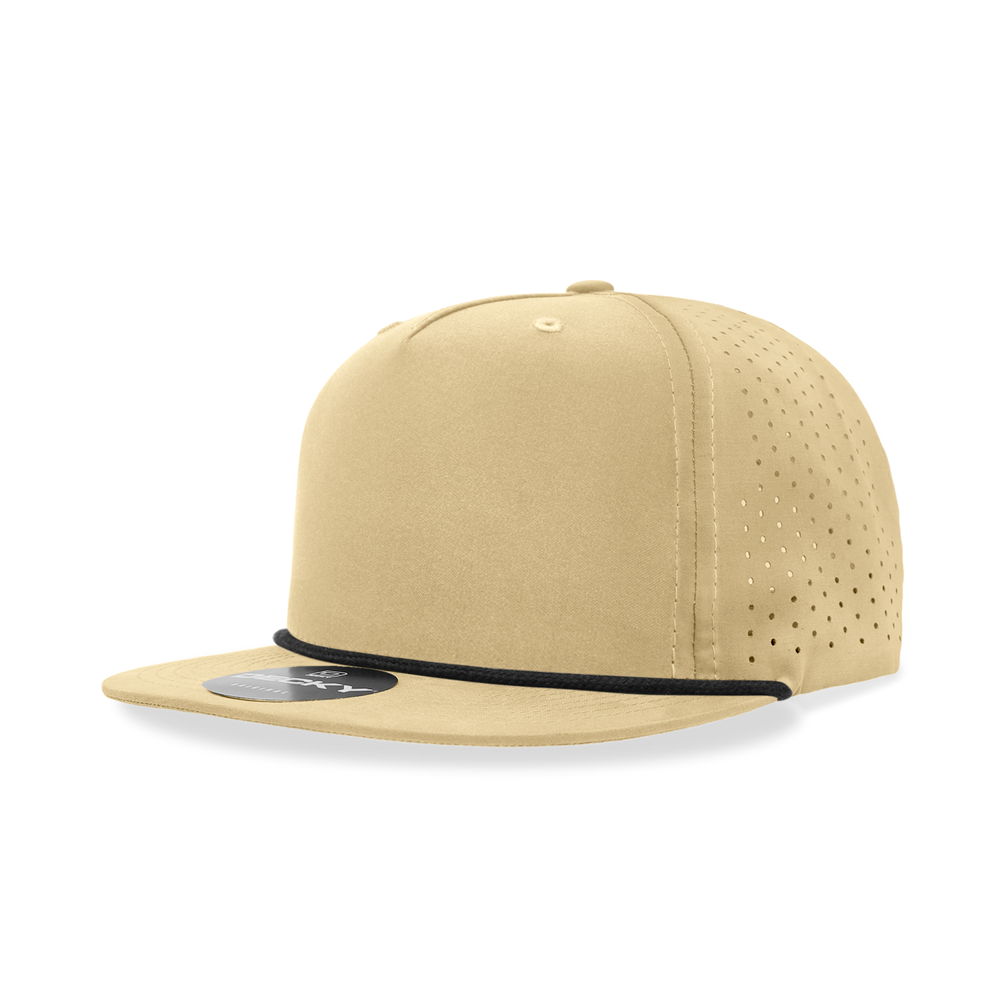 5 Panel High Profile Relaxed Perforated Performance Rope Hat 6226