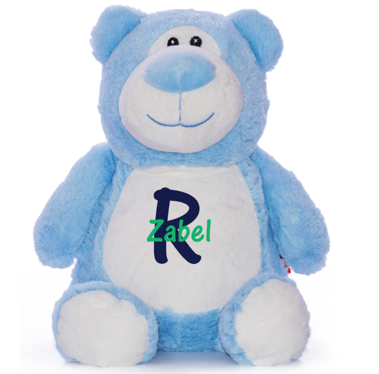 Blue Bear - First Name, Last Initial - Stuffy