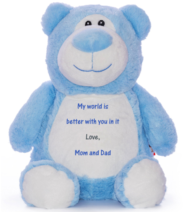 Blue Bear - Write Your Own Message - Stuffy