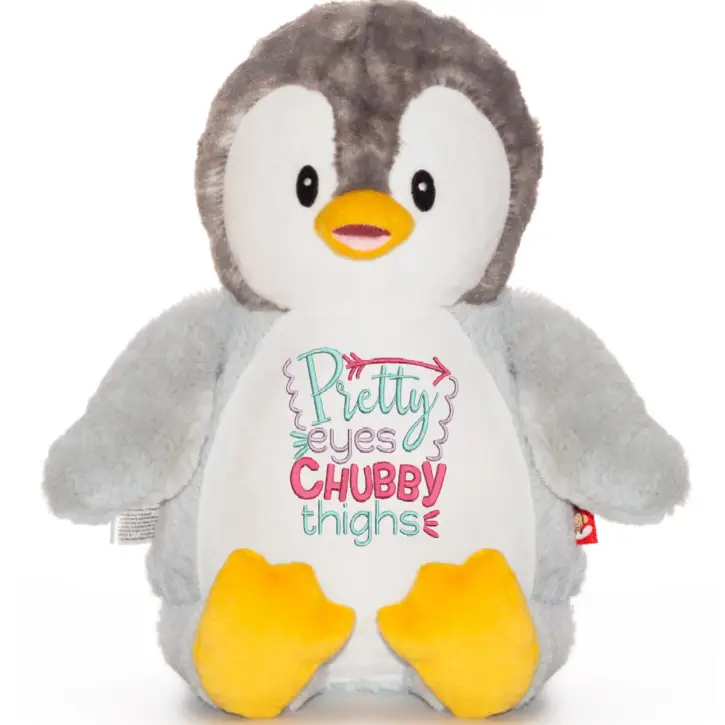 Penguin Cute Plush - Baby Word Art - Plushie
