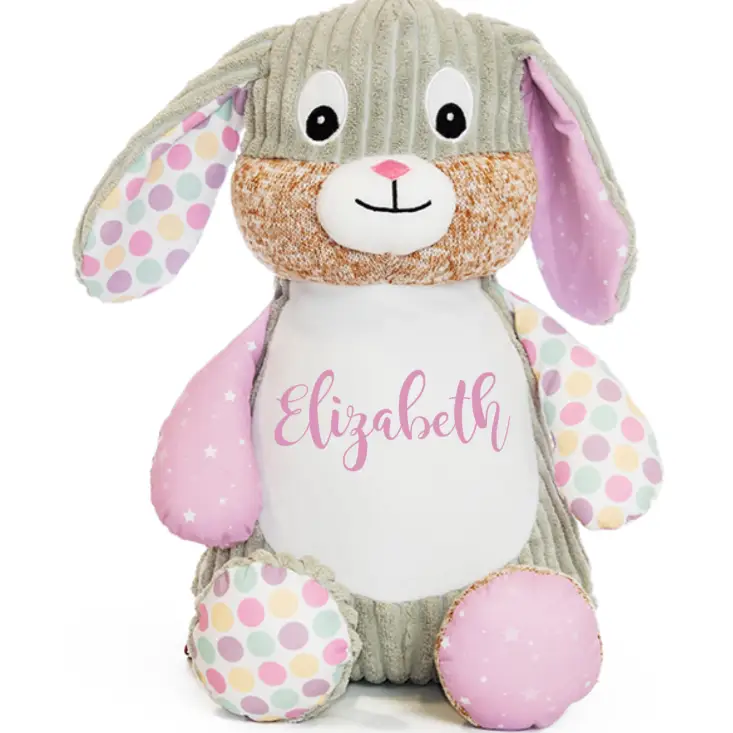 Sensory Bunny Bubblegum Cute Plush - First Name - Plushie